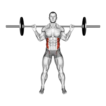 Barbell Standing Twist