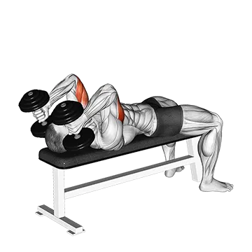 Dumbbell Lying Triceps Extension
