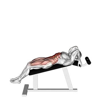 Incline Leg Hip Raise (Leg Straight)