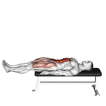 Lying Leg Raise Flat Bench
