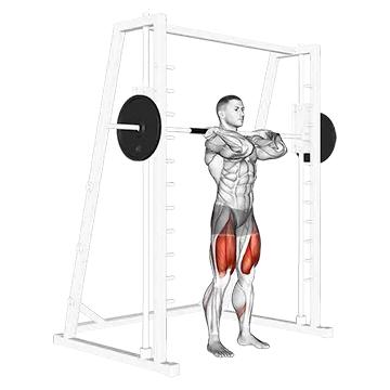 Smith Front Squat (Clean Grip)