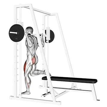 Smith Single Leg Split Squat
